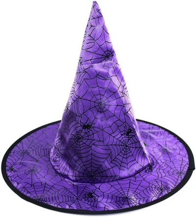 KARNEVAL Klobouk čaroděj fialový pavučina dětský (karnevalový doplněk) KARNEVAL Klobouk čaroděj fialový pavučina dětský (karnevalový doplněk)