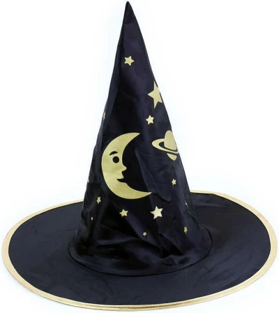 KARNEVAL Klobouk čarodějnický černý Halloween (karnevalový doplněk) KARNEVAL Klobouk čarodějnický černý Halloween (karnevalový doplněk)