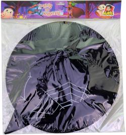KARNEVAL Klobouk čarodějnický černý pavouk (karnevalový doplněk)