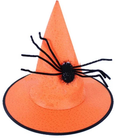 KARNEVAL Klobouk čarodějnický s pavoukem (karnevalový doplněk) KARNEVAL Klobouk čarodějnický s pavoukem (karnevalový doplněk)