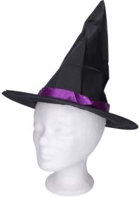 KARNEVAL Klobouk čarodějnický set s pláštěm 2 barvy (karnevalový doplněk)