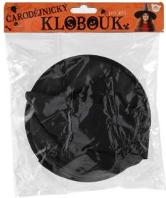 KARNEVAL Klobouk čarodějnický skládací (karnevalový doplněk)