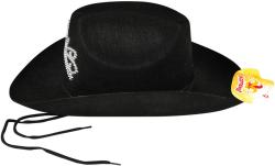KARNEVAL Klobouk černý kovbojský dámský (karnevalový doplněk)