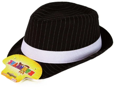 KARNEVAL Klobouk mafián dospělý (karnevalový doplněk)