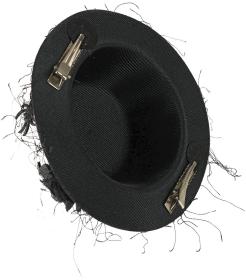 KARNEVAL Klobouk mini fialový s pavouky (karnevalový doplněk)