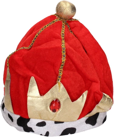 KARNEVAL Koruna královská textilní (karnevalový doplněk)
