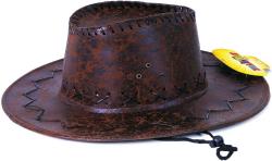 KARNEVAL Kovbojský klobouk hnědý (karnevalový doplněk)