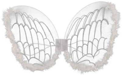 KARNEVAL Křídla andělská set s hůlkou (karnevalový doplněk)
