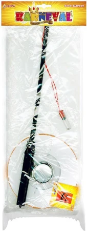 KARNEVAL Lampion Dýně papírový set se svítící hůlkou 15cm na baterie