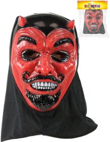 KARNEVAL Maska čert s rohy s šátkem (karnevalový doplněk) KARNEVAL Maska čert s rohy s šátkem (karnevalový doplněk)