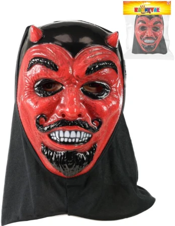 KARNEVAL Maska čert s rohy s šátkem (karnevalový doplněk) KARNEVAL Maska čert s rohy s šátkem (karnevalový doplněk)