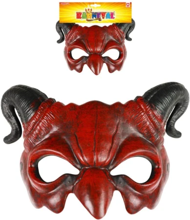 KARNEVAL Maska čerta škraboška (karnevalový doplněk) KARNEVAL Maska čerta škraboška (karnevalový doplněk)