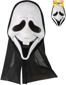 KARNEVAL Maska duch s šátkem (karnevalový doplněk)