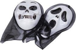 KARNEVAL Maska Halloween duch s šátkem 6 druhů (karnevalový doplněk)