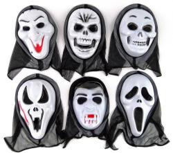 KARNEVAL Maska Halloween duch s šátkem 6 druhů (karnevalový doplněk)