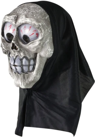 KARNEVAL Maska lebka s šátkem (karnevalový doplněk)