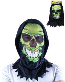KARNEVAL Maska lebka textilní dospělá (karnevalový doplněk)