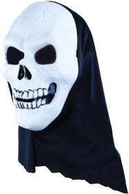 KARNEVAL Maska na obličej lebka Duch dospělá (karnevalový doplněk)