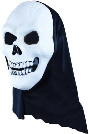 KARNEVAL Maska na obličej lebka Duch dospělá (karnevalový doplněk) KARNEVAL Maska na obličej lebka Duch dospělá (karnevalový doplněk)