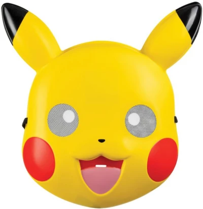 KARNEVAL Maska na obličej Pokémon Pikachu (karnevalový doplněk)