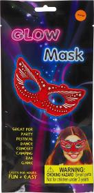 KARNEVAL Maska na obličej svítící ve tmě různé druhy (karnevalový doplněk)