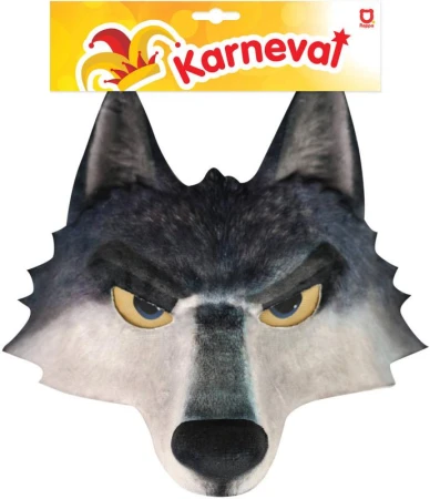 KARNEVAL Maska karnevalová dětská vlk (karnevalový doplněk)