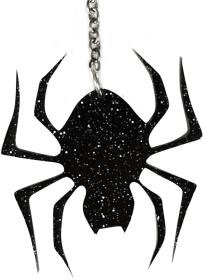 KARNEVAL Náušnice pavouk 1 pár (karnevalový doplněk)