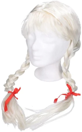 KARNEVAL Paruka blond s copánky (karnevalový doplněk) KARNEVAL Paruka blond s copánky (karnevalový doplněk)
