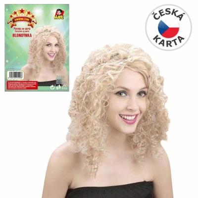KARNEVAL Paruka blond vlasy KARNEVAL Paruka blond vlasy