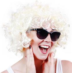 KARNEVAL Paruka blond vlasy dospělá (karnevalový doplněk)