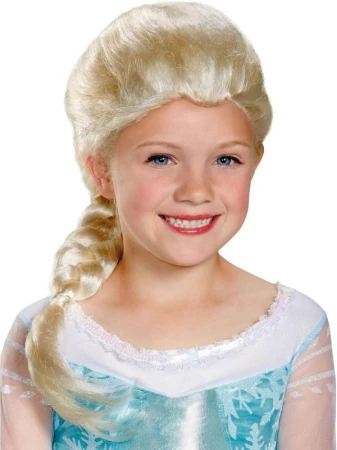 KARNEVAL Paruka Elsa dětská s copánkem Frozen (Ledové Království) KARNEVAL Paruka Elsa dětská s copánkem Frozen (Ledové Království)