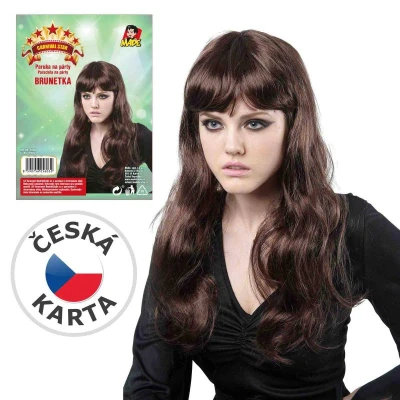 KARNEVAL Paruka hnědé vlasy (karnevalový doplněk) KARNEVAL Paruka hnědé vlasy (karnevalový doplněk)
