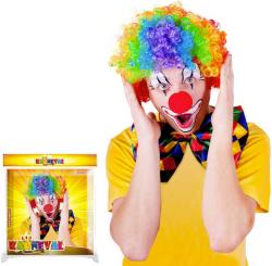 KARNEVAL Paruka klaun barevná duhová pro dospělé (karnevalový doplněk) KARNEVAL Paruka klaun barevná duhová pro dospělé (karnevalový doplněk)