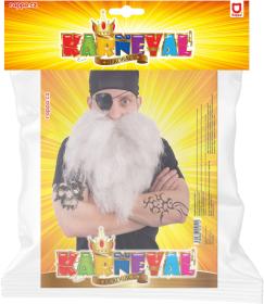 KARNEVAL Pirát set vousy šátek klapka na oko (karnevalový doplněk)