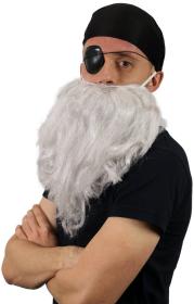 KARNEVAL Pirát set vousy šátek klapka na oko (karnevalový doplněk)