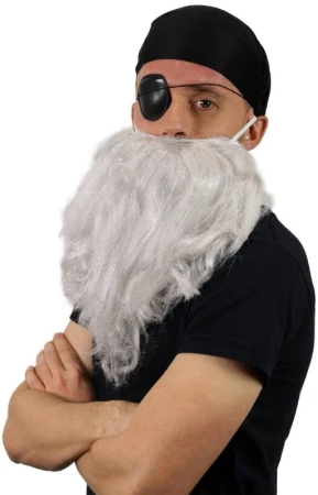 KARNEVAL Pirát set vousy šátek klapka na oko (karnevalový doplněk)
