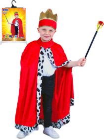KARNEVAL Plášť královský dětský (104-136cm) 3-7 let KOSTÝM KARNEVAL Plášť královský dětský (104-136cm) 3-7 let KOSTÝM