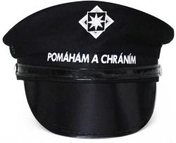 KARNEVAL Policejní čepice Pomáhám a chráním dospělá (karnevalový doplněk)