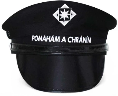 KARNEVAL Policejní čepice Pomáhám a chráním dospělá (karnevalový doplněk)