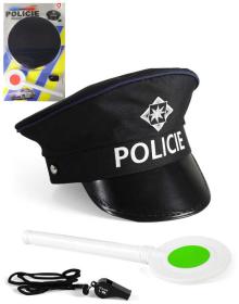 KARNEVAL Policejní sada s čepicí a plácačkou (karnevalový doplněk)