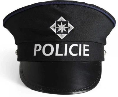 KARNEVAL Policejní sada s čepicí a plácačkou (karnevalový doplněk)