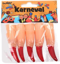 KARNEVAL Prsty čarodějnické set 10ks (karnevalový doplněk)