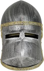 KARNEVAL Rytířská přilba bascinet psí nos plast (karnevalový doplněk)