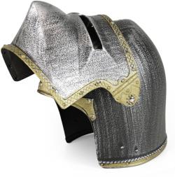 KARNEVAL Rytířská přilba bascinet psí nos plast (karnevalový doplněk)