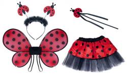 KARNEVAL Šaty beruška set s doplňky (3-10 let) KOSTÝM