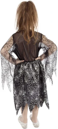 KARNEVAL Šaty čarodějnice Halloween vel.M (116-128cm) 6-8 let KOSTÝM