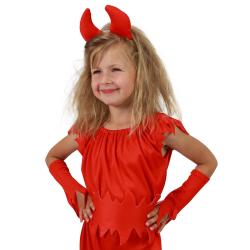 KARNEVAL Šaty: Dětský kostým čertice (velikost S) e-obal