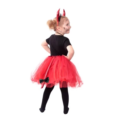 KARNEVAL Šaty TUTU set čertice (104-146cm) 3-7 let KOSTÝM