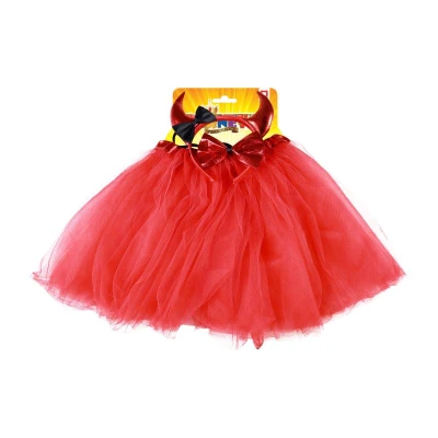 KARNEVAL Šaty TUTU set čertice (104-146cm) 3-7 let KOSTÝM
