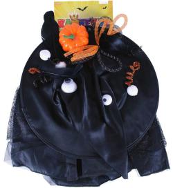 KARNEVAL Šaty halloween čarodějnice sukýnka tutu + klobouk KOSTÝM